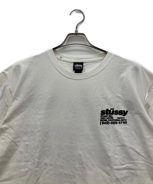 stussy（ステューシー）stussy (ステューシー) Dyed Tee ホワイト サイズ:Lの古着・服飾アイテム