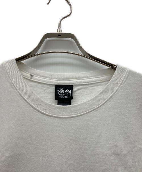 stussy（ステューシー）stussy (ステューシー) Dyed Tee ホワイト サイズ:Lの古着・服飾アイテム