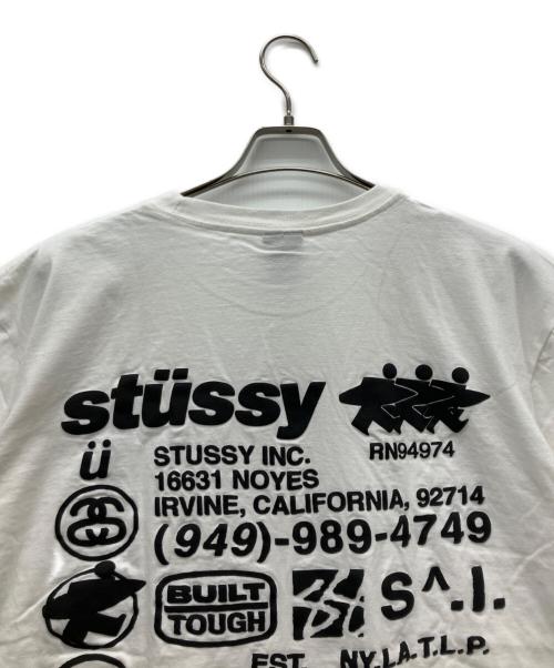 stussy（ステューシー）stussy (ステューシー) Dyed Tee ホワイト サイズ:Lの古着・服飾アイテム