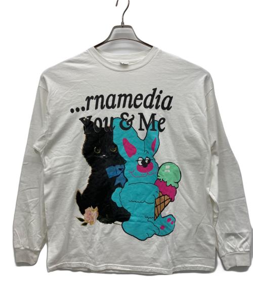 RNA（アールエヌエー）RNA (アールエヌエー) キャット&ラビットロンT ホワイト サイズ:Mの古着・服飾アイテム