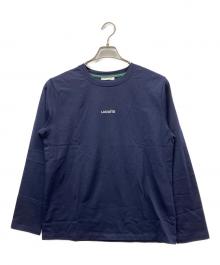 LACOSTE（ラコステ）の古着「ワンポイント刺しゅう長袖Tシャツ」｜ネイビー