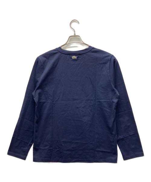 LACOSTE（ラコステ）LACOSTE (ラコステ) ワンポイント刺しゅう長袖Tシャツ ネイビー サイズ:40の古着・服飾アイテム