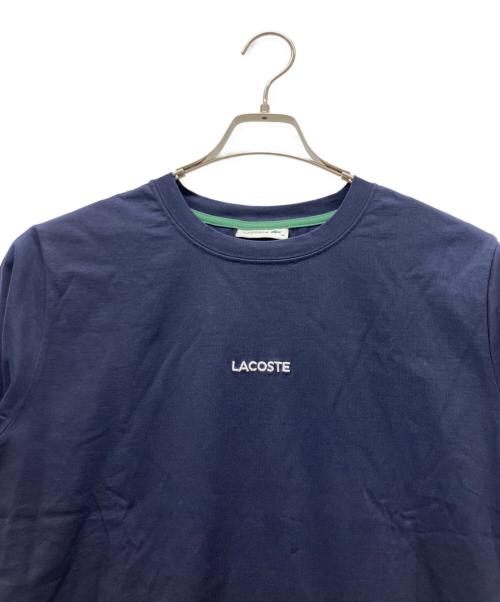 LACOSTE（ラコステ）LACOSTE (ラコステ) ワンポイント刺しゅう長袖Tシャツ ネイビー サイズ:40の古着・服飾アイテム