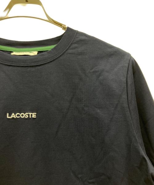 LACOSTE（ラコステ）LACOSTE (ラコステ) ワンポイント刺しゅう長袖Tシャツ ネイビー サイズ:40の古着・服飾アイテム