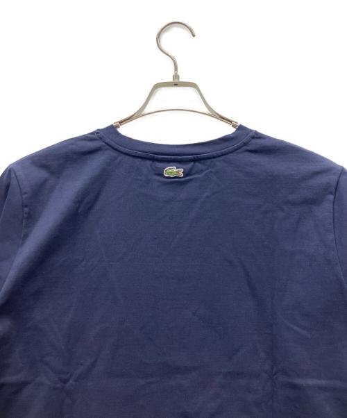 LACOSTE（ラコステ）LACOSTE (ラコステ) ワンポイント刺しゅう長袖Tシャツ ネイビー サイズ:40の古着・服飾アイテム