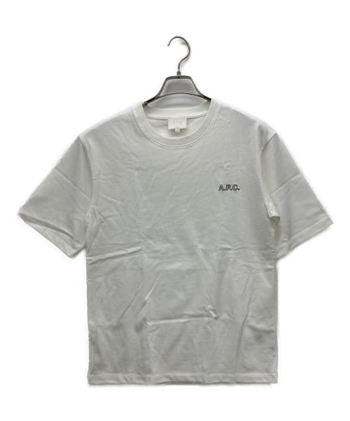 A.P.C.（アーペーセー）A.P.C. (アーペーセー) 半袖カットソー ホワイト サイズ:XSの古着・服飾アイテム