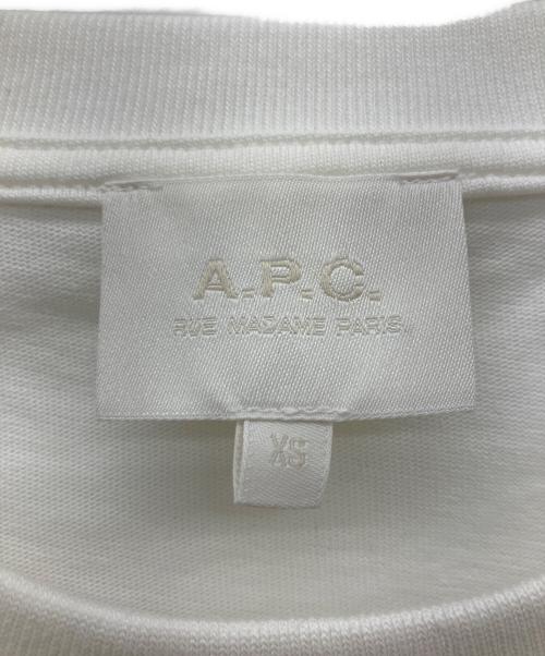 A.P.C.（アーペーセー）A.P.C. (アーペーセー) 半袖カットソー ホワイト サイズ:XSの古着・服飾アイテム