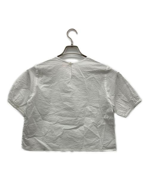 DANTON（ダントン）DANTON (ダントン) コットンローン 半袖プルオーバーシャツ ホワイト サイズ:36の古着・服飾アイテム