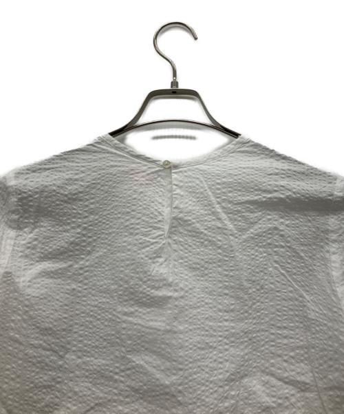 DANTON（ダントン）DANTON (ダントン) コットンローン 半袖プルオーバーシャツ ホワイト サイズ:36の古着・服飾アイテム