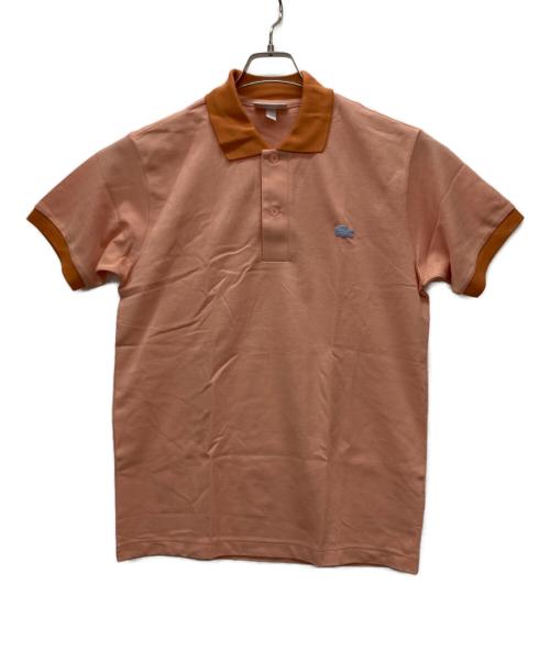 LACOSTE（ラコステ）LACOSTE (ラコステ) コントラストリブポロシャツ オレンジ サイズ:Sの古着・服飾アイテム