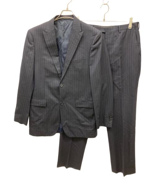 BURBERRY BLACK LABEL（バーバリーブラックレーベル）BURBERRY BLACK LABEL (バーバリーブラックレーベル) セットアップスーツ ブラック×パープル サイズ:Lの古着・服飾アイテム