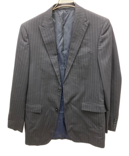 BURBERRY BLACK LABEL（バーバリーブラックレーベル）BURBERRY BLACK LABEL (バーバリーブラックレーベル) セットアップスーツ ブラック×パープル サイズ:Lの古着・服飾アイテム