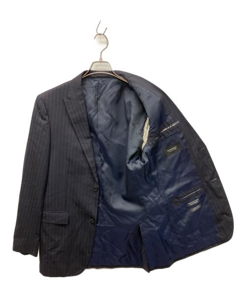 BURBERRY BLACK LABEL（バーバリーブラックレーベル）BURBERRY BLACK LABEL (バーバリーブラックレーベル) セットアップスーツ ブラック×パープル サイズ:Lの古着・服飾アイテム