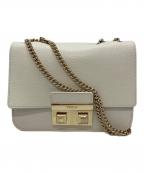 FURLAフルラ）の古着「チェーンショルダーバッグ」｜ホワイト