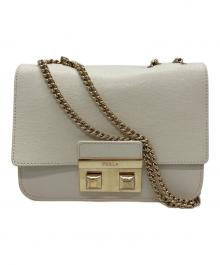 FURLA（フルラ）の古着「チェーンショルダーバッグ」｜ホワイト