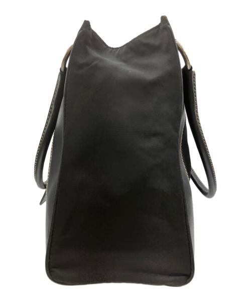 PRADA（プラダ）PRADA (プラダ) ナイロンレザートートバッグ ブラックの古着・服飾アイテム