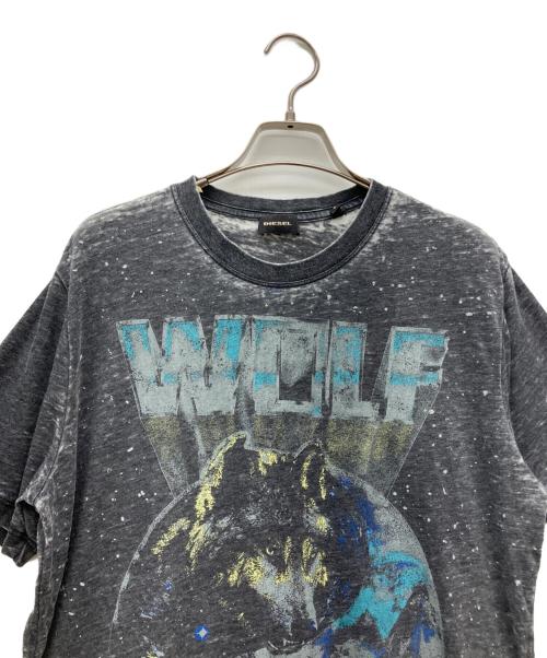 DIESEL（ディーゼル）DIESEL (ディーゼル) 半袖カットソー グレー サイズ:Ｓの古着・服飾アイテム