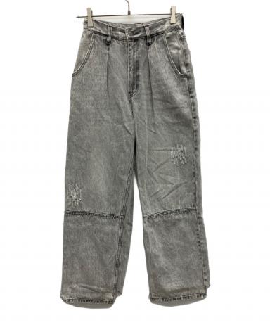中古・古着通販】YENN (イエン) HIGH RISE TUCK WIDE PT ブラック