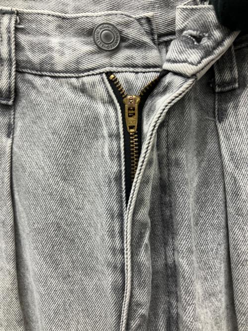 YENN（イエン）YENN (イエン) HIGH RISE TUCK WIDE PT ブラック サイズ:36の古着・服飾アイテム