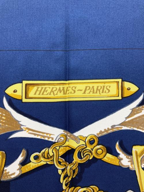 HERMES（エルメス）HERMES (エルメス) カレ90 LE MORS A LA CONETABLE ネイビー サイズ:不明の古着・服飾アイテム