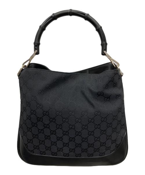 GUCCI（グッチ）GUCCI (グッチ) バンブーハンドバッグ ブラックの古着・服飾アイテム