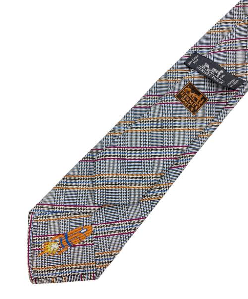 HERMES（エルメス）HERMES (エルメス) シルクネクタイ グレー サイズ:-の古着・服飾アイテム