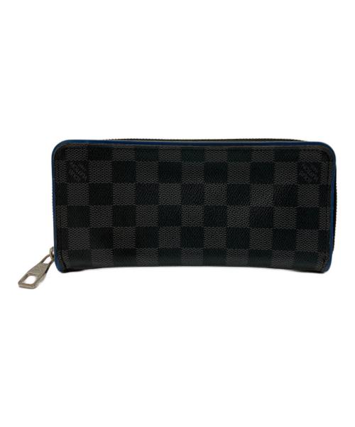 LOUIS VUITTON（ルイ ヴィトン）LOUIS VUITTON (ルイ ヴィトン) ジッピーウォレット・ヴェルティカル ブラック×ブルーの古着・服飾アイテム