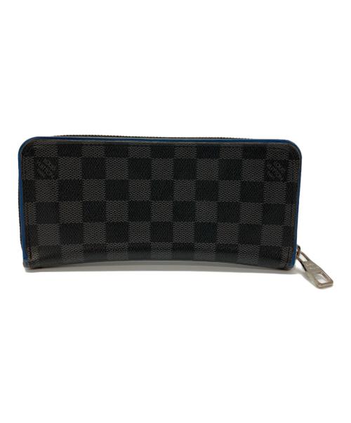 LOUIS VUITTON（ルイ ヴィトン）LOUIS VUITTON (ルイ ヴィトン) ジッピーウォレット・ヴェルティカル ブラック×ブルーの古着・服飾アイテム