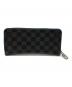LOUIS VUITTON (ルイ ヴィトン) ジッピーウォレット・ヴェルティカル ブラック×ブルー：17000円