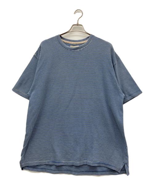 original island sport（オリジナルアイランドスポーツ）original island sport (オリジナルアイランドスポーツ) 半袖Tシャツ ブルー×ホワイト サイズ:XLの古着・服飾アイテム