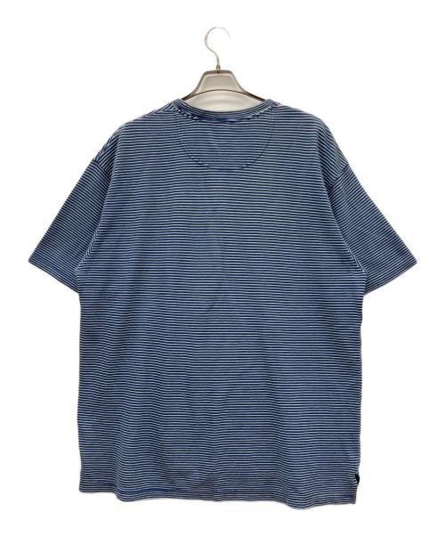original island sport（オリジナルアイランドスポーツ）original island sport (オリジナルアイランドスポーツ) 半袖Tシャツ ブルー×ホワイト サイズ:XLの古着・服飾アイテム