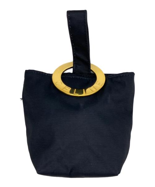 CELINE（セリーヌ）CELINE (セリーヌ) サークルロゴポーチ ブラックの古着・服飾アイテム
