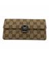GUCCI（グッチ）の古着「ダブルホックロングウォレット」｜ベージュ