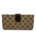 GUCCI (グッチ) ダブルホックロングウォレット ベージュ：30000円