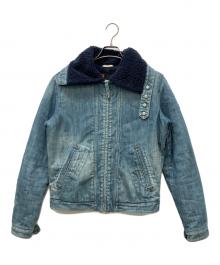 DIESEL（ディーゼル）の古着「裏ボアデニムジャケット」｜インディゴ