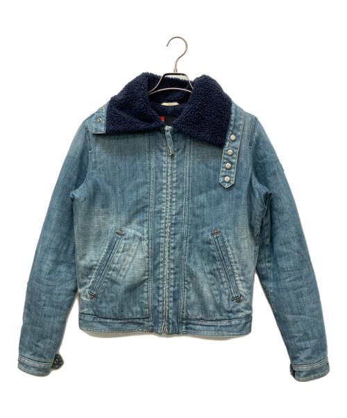 DIESEL（ディーゼル）DIESEL (ディーゼル) 裏ボアデニムジャケット インディゴ サイズ:Lの古着・服飾アイテム