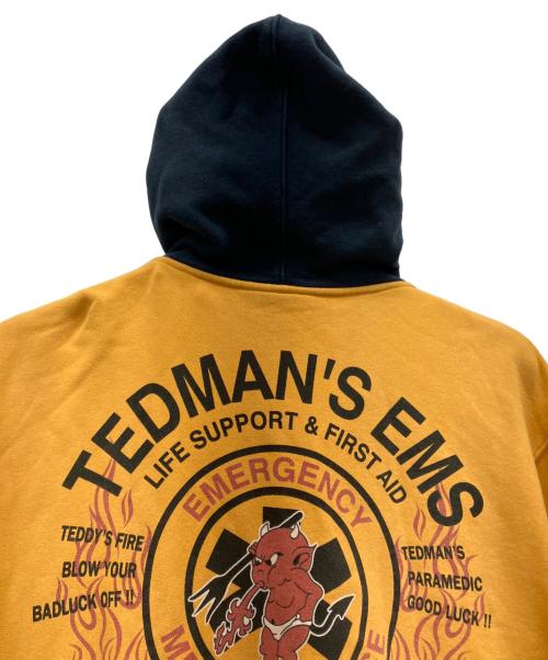 TED COMPANY（テッドカンパニー）TED COMPANY (テッドカンパニー) 裏ボアジップパーカー ネイビー×オレンジ サイズ:44の古着・服飾アイテム