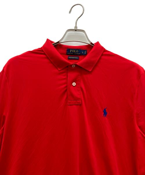 POLO RALPH LAUREN（ポロ・ラルフローレン）POLO RALPH LAUREN (ポロ・ラルフローレン) 半袖ポロシャツ レッド サイズ:Lの古着・服飾アイテム