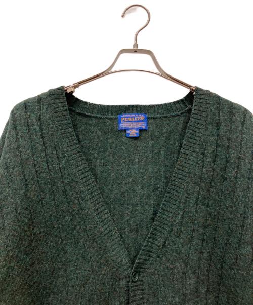 PENDLETON（ペンドルトン）PENDLETON (ペンドルトン) 薄手カーディガン グリーン サイズ:不明の古着・服飾アイテム