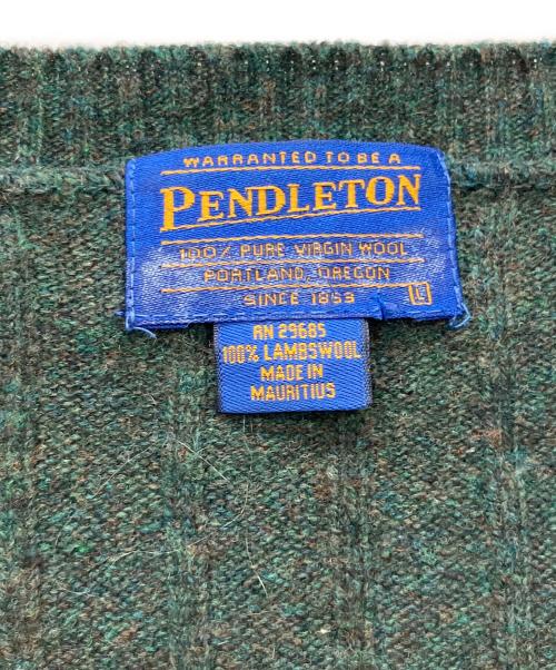 PENDLETON（ペンドルトン）PENDLETON (ペンドルトン) 薄手カーディガン グリーン サイズ:不明の古着・服飾アイテム