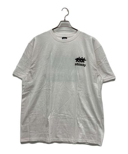 stussy（ステューシー）stussy (ステューシー) 半袖カットソー ホワイト サイズ:XLの古着・服飾アイテム