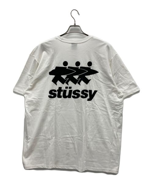 stussy（ステューシー）stussy (ステューシー) 半袖カットソー ホワイト サイズ:XLの古着・服飾アイテム