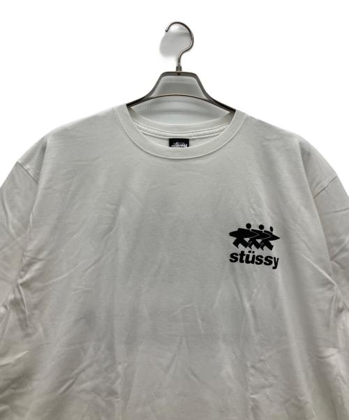 stussy（ステューシー）stussy (ステューシー) 半袖カットソー ホワイト サイズ:XLの古着・服飾アイテム