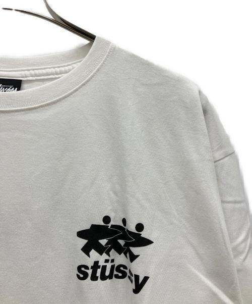 stussy（ステューシー）stussy (ステューシー) 半袖カットソー ホワイト サイズ:XLの古着・服飾アイテム