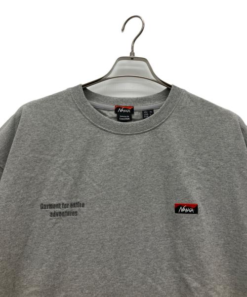 NANGA（ナンガ）NANGA (ナンガ) Grand PARK (グランド パーク) 別注刺繍Tシャツ ライトグレー サイズ:50の古着・服飾アイテム