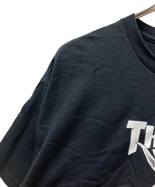 THRASHER（スラッシャー）THRASHER (スラッシャー) SPITFIRE (スピットファイア) 半袖カットソー ブラック サイズ:XLの古着・服飾アイテム