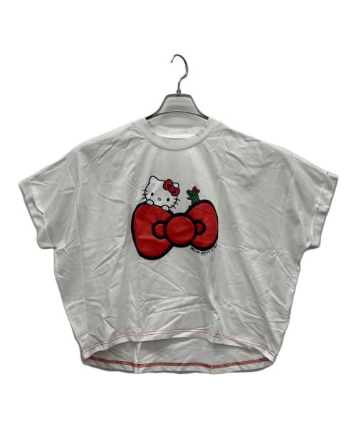 m:rex（ミニレックス）m:rex (ミニレックス) HELLO KITTY (ハローキティ) 半袖カットソー ホワイト サイズ:Fの古着・服飾アイテム