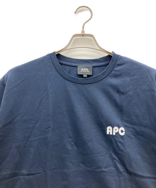 A.P.C.（アーペーセー）A.P.C. (アーペーセー) 半袖カットソー ネイビー サイズ:Sの古着・服飾アイテム