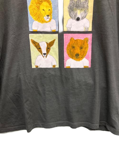 UNFORTUNATE PORTRAIT（-）UNFORTUNATE PORTRAIT (-) Whim Gazette (ウィムガゼット) 半袖カットソー チャコールグレー サイズ:Sの古着・服飾アイテム