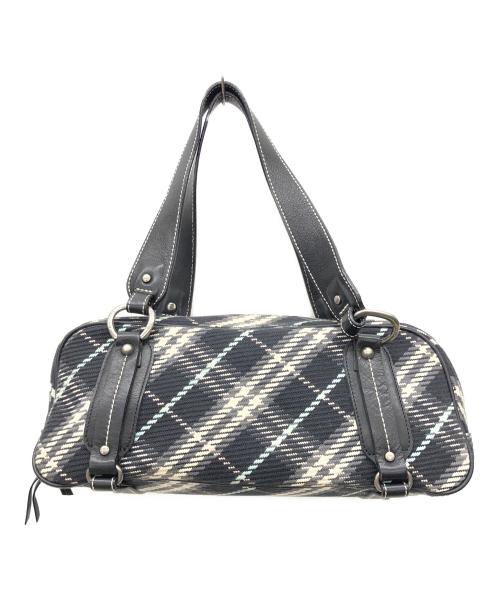 BURBERRY BLUE LABEL（バーバリー ブルー レーベル）BURBERRY BLUE LABEL (バーバリー ブルー レーベル) トートバッグ ブラックの古着・服飾アイテム